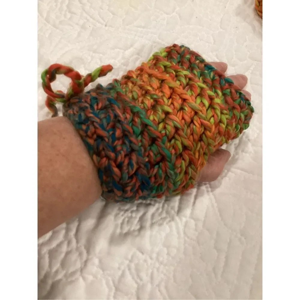 Handcrafted Hood With Wrist Warmers